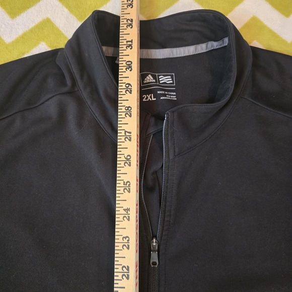 Adidas Black Quarter-zip Long Sleeve Shirt Size: XXL - Picture 7 of 7